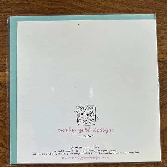 2 Curly Girl Greeting Cards Funny Thankful Best Friends Friendship‎ Support - Picture 3 of 7